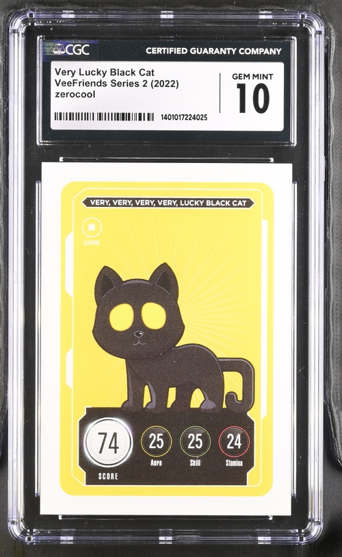 VeeFriends - 2022 Very, Lucky Black Cat Veefriends Series 2 CGC 10