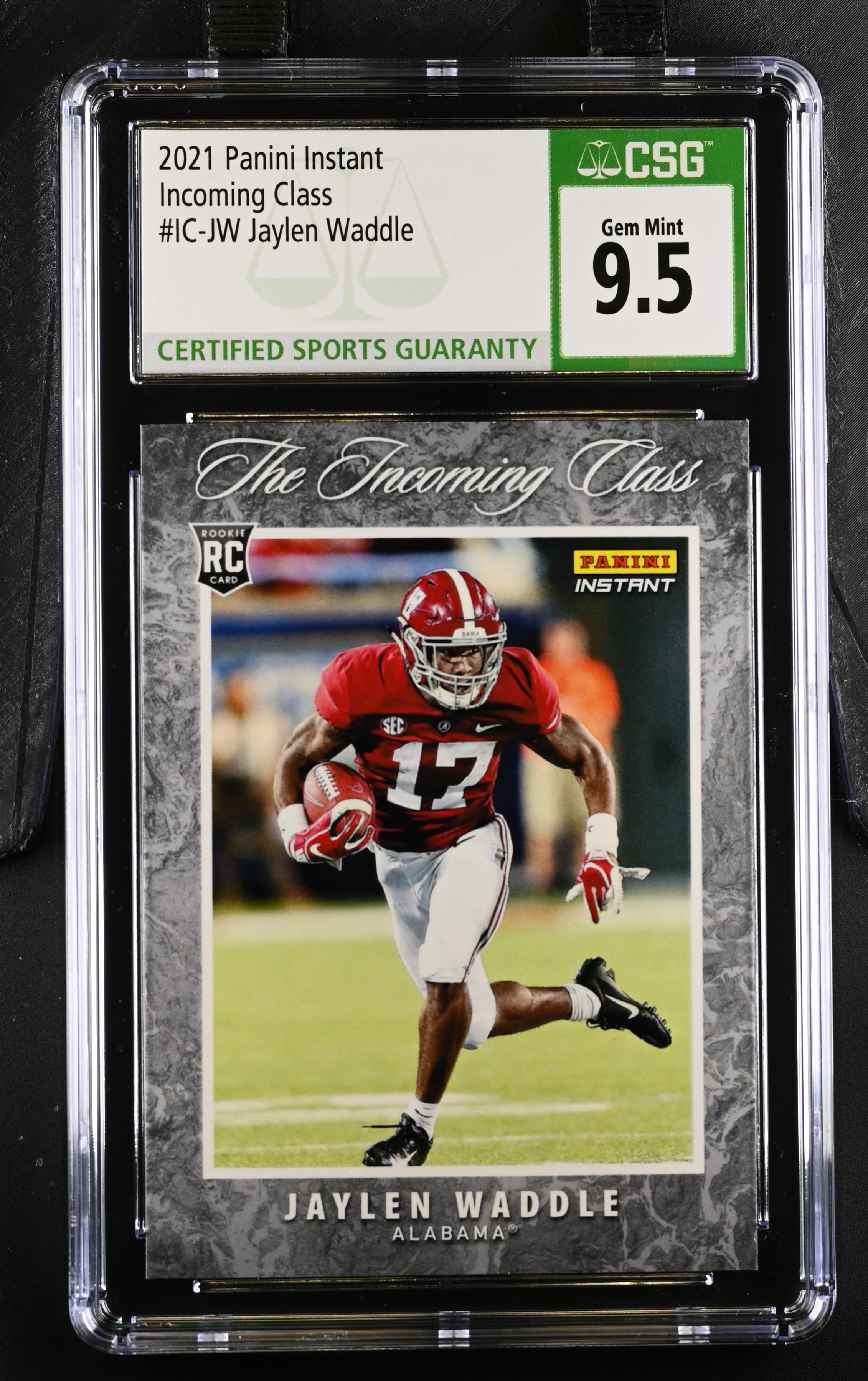 NateTop's 2021 Panini Instant Jaylen Waddle #IC-JW CGC GM10